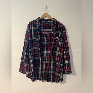 New Look Inspire Oversized Multi-colored Flannel Shirt